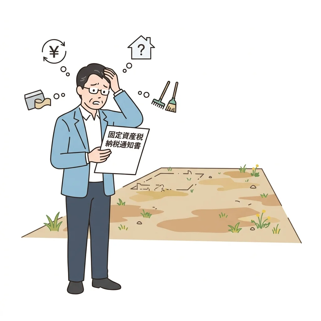 更地なのに固定資産税と管理責任だけが残っている